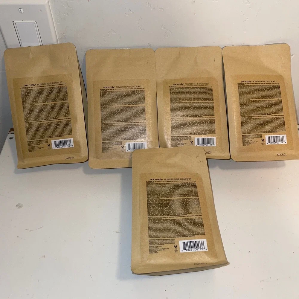 One 'n Only Powder Hair Color Kit Permanent Black Ammonia Free Lot of 5